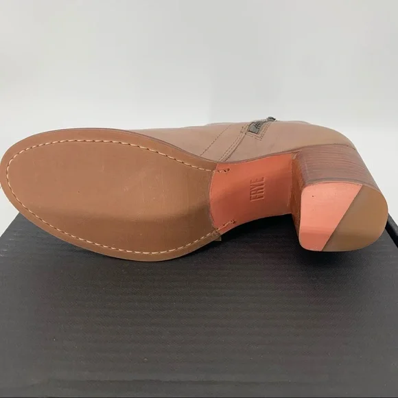 NIB Frye Boots Addie Inside Zip Short 9.5M Grey Women’s Booties Genuine Leather - Picture 5 of 7